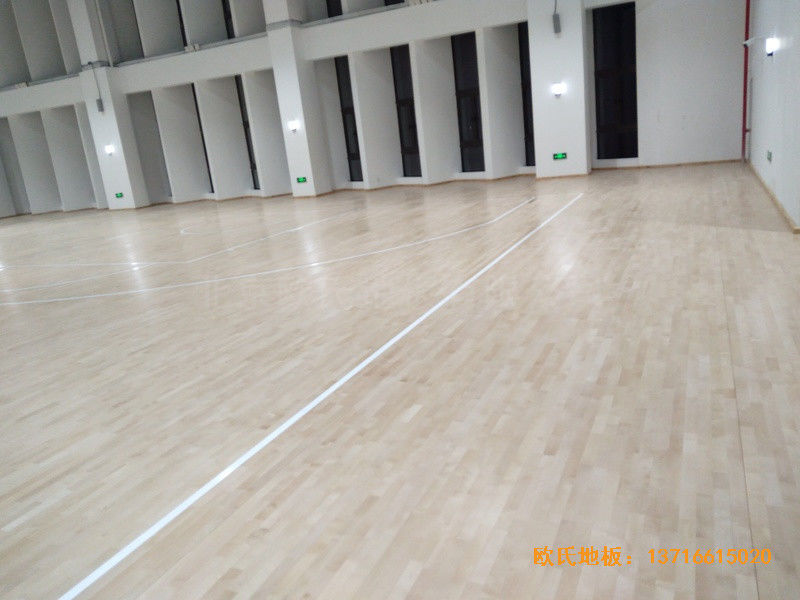 浙江寧波象山分?；@球館體育地板鋪裝案例0
