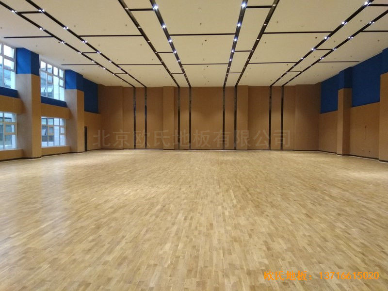 山東臨沂掌舵會所運(yùn)動館運(yùn)動木地板鋪設(shè)案例0