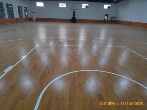 鹽城大豐區(qū)籃球館體育木地板鋪設案例