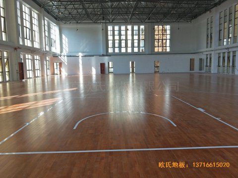 安徽上派學(xué)區(qū)中心學(xué)?；@球館運(yùn)動(dòng)木地